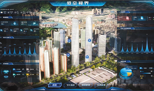 智能融合低空系统（SILAS）的可视化平台——低空视界。采访对象供图